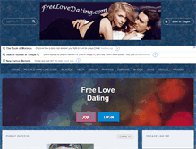 Tablet Screenshot of freelovedating.com